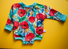 Charger l'image dans la galerie, Barboteuse évolutive mixte Coquelicots