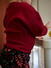 Charger l'image dans la galerie, Tee-shirt long évolutif Midnight red