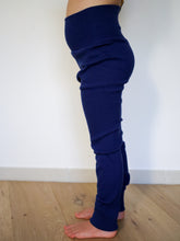 Charger l'image dans la galerie, Leggings côtelés évolutifs Encre bleue