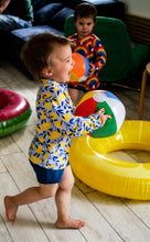 Charger l'image dans la galerie, Tee-shirt de bain manches longues UPF 50+ Zeste bleu