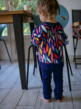 Charger l'image dans la galerie, Leggings côtelés évolutifs Encre bleue