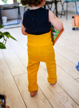 Charger l'image dans la galerie, Leggings côtelés évolutifs unis jaune moutarde
