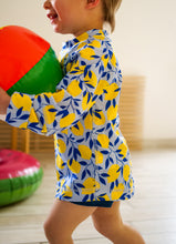 Charger l'image dans la galerie, Tee-shirt de bain manches longues UPF 50+ Zeste bleu