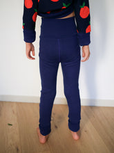 Charger l'image dans la galerie, Leggings côtelés évolutifs Encre bleue