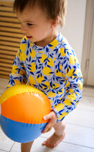 Charger l'image dans la galerie, Tee-shirt de bain manches longues UPF 50+ Zeste bleu