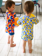 Charger l'image dans la galerie, Tee-shirt de bain manches longues UPF 50+ Zeste bleu