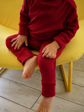 Charger l'image dans la galerie, Tee-shirt long évolutif Midnight red