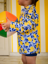 Charger l'image dans la galerie, Tee-shirt de bain manches longues UPF 50+ Zeste bleu