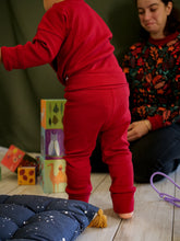 Charger l'image dans la galerie, Tee-shirt long évolutif Midnight red