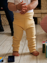 Charger l'image dans la galerie, Leggings côtelés évolutifs unis coquille d’œuf