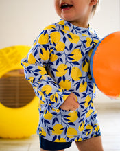 Charger l'image dans la galerie, Tee-shirt de bain manches longues UPF 50+ Zeste bleu