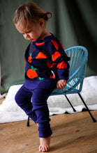 Charger l'image dans la galerie, Leggings côtelés évolutifs Encre bleue