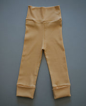 Charger l'image dans la galerie, Leggings côtelés évolutifs unis coquille d’œuf