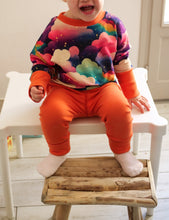 Charger l'image dans la galerie, Leggings côtelés évolutifs Tangerine