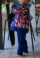 Charger l'image dans la galerie, Leggings côtelés évolutifs Encre bleue
