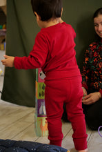 Charger l'image dans la galerie, Tee-shirt long évolutif Midnight red