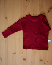 Charger l'image dans la galerie, Tee-shirt long évolutif Midnight red