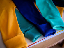 Charger l&#39;image dans la galerie, Leggings côtelés évolutifs unis Encre bleue
