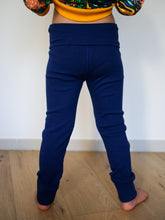 Charger l&#39;image dans la galerie, Leggings côtelés évolutifs unis Encre bleue
