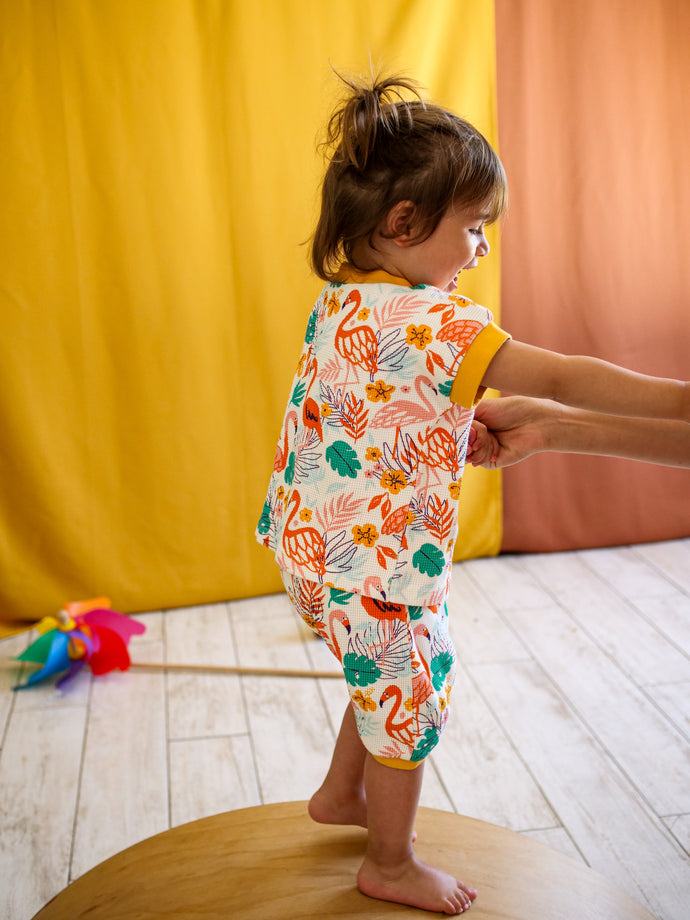 T-Shirt loose Flamingo
